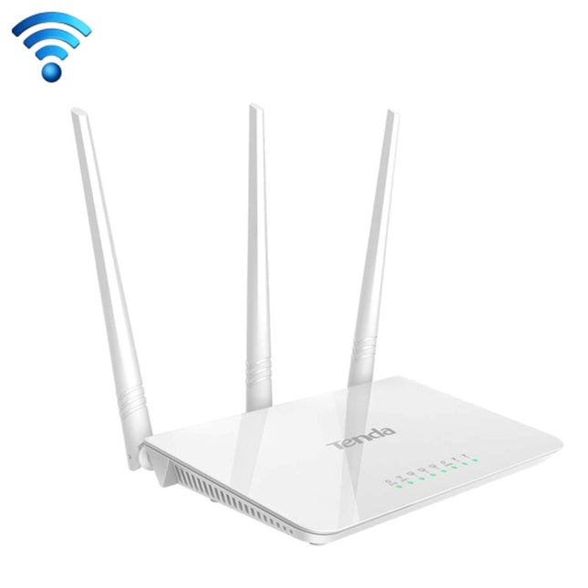 Tenda F3 Wireless 2.4GHz 300Mbps WiFi Router with 3*5dBi External Antennas(White)-garmade.com