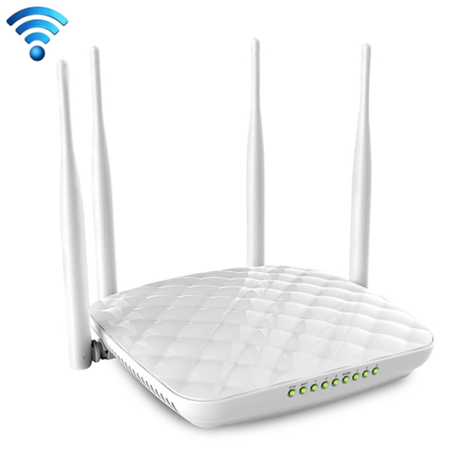 Tenda FH456 Wireless 2.4GHz 300Mbps WiFi Router with 4*5dBi External Antennas(White)-garmade.com