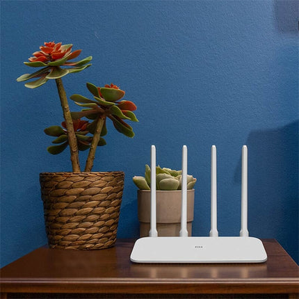Xiaomi WiFi Router 4A Smart APP Control AC1200 1167Mbps 128MB 2.4GHz & 5GHz Dual-core CPU Gigabit Ethernet Port Wireless Router Repeater with 4 Antennas, Support Web & Android & iOS, US Plug(White)-garmade.com