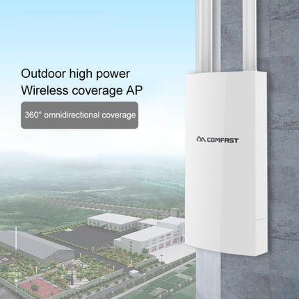 COMFAST CF-EW72 1200Mbs Outdoor Waterproof Signal Amplifier Wireless Router Repeater WIFI Base Station with 2 Antennas-garmade.com