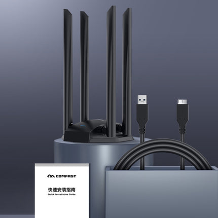 COMFAST CF-WU785AC 1300Mbps Dual-band Wifi USB Network Adapter with 4 Antennas-garmade.com