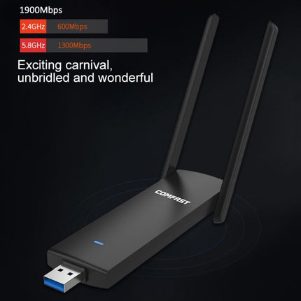 COMFAST CF-939AC 1900Mbps Dual-band Wifi USB Network Adapter with USB 3.0 Base-garmade.com