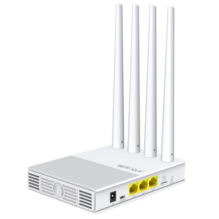 COMFAST WS-R642 300Mbps 4G Household Signal Amplifier Wireless Router Repeater WIFI Base Station with 4 Antennas, European Edition EU Plug-garmade.com