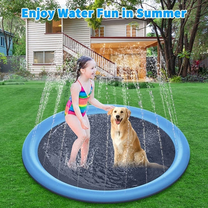 PVC Sprinkler Splash Mat for Kids Outdoor Lawn Water Fun, Diameter: 100cm-garmade.com