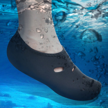 Comfortable and anti-slip 3MM swimming diving socks breathable water to swim the beach socks Size:XS (33-34)(Black)-garmade.com
