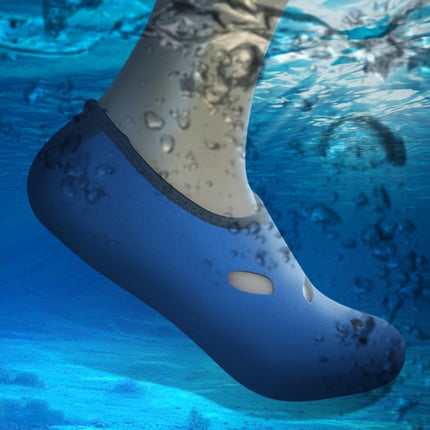 Comfortable and anti-slip 3MM swimming diving socks breathable water to swim the beach socks Size:M (37-38)(Blue)-garmade.com