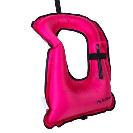 Adult Portable Snorkeling Buoyancy Inflatable Vest Life Jacket Swimming Equipment, Size:650*450mm (Purple)-garmade.com