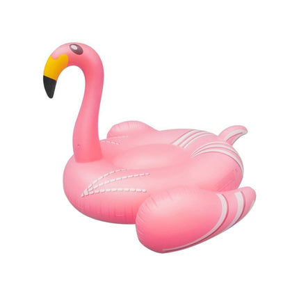 Inflatable Flamingo Shaped Floating Mat Swimming Ring, Inflated Size: 190 x 200 x 130cm-garmade.com