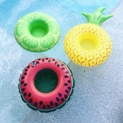 Inflatable Lemon Shaped Floating Drink Holder, Inflated Size: About 19 x 19cm-garmade.com