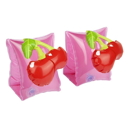 Children Inflatable Cherry Shape Arm Bands Floatation Sleeves Water Wings Swimming Floats, Size: 16x20x15cm-garmade.com