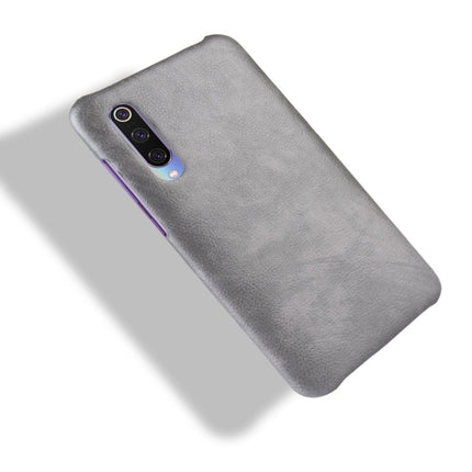 Shockproof Litchi Texture PC + PU Case for Xiaomi Mi 9(Grey)-garmade.com