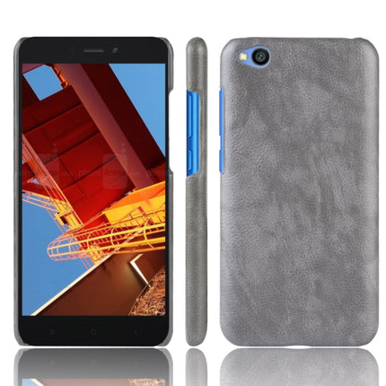 Shockproof Litchi Texture PC + PU Protective Case for Xiaomi Redmi Go (Grey)-garmade.com