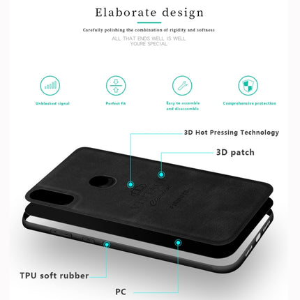 PINWUYO Shockproof Waterproof Full Coverage PC + TPU + Skin Protective Case for Xiaomi Redmi Note 7(Red)-garmade.com