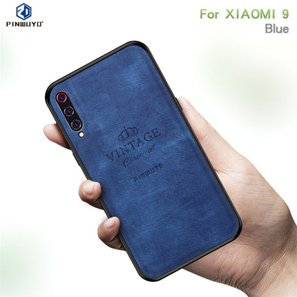 PINWUYO Shockproof Waterproof Full Coverage PC + TPU + Skin Protective Case for Xiaomi Mi 9(Blue)-garmade.com