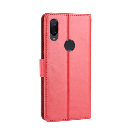 Crazy Horse Texture Horizontal Flip Leather Case for Xiaomi Redmi Note 7, with Holder & Card Slots & Wallet & Lanyard (Red)-garmade.com
