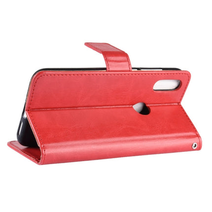 Crazy Horse Texture Horizontal Flip Leather Case for Xiaomi Redmi Note 7, with Holder & Card Slots & Wallet & Lanyard (Red)-garmade.com