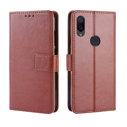 Crazy Horse Texture Horizontal Flip Leather Case for Xiaomi Redmi Note 7, with Holder & Card Slots & Wallet & Lanyard (Brown)-garmade.com