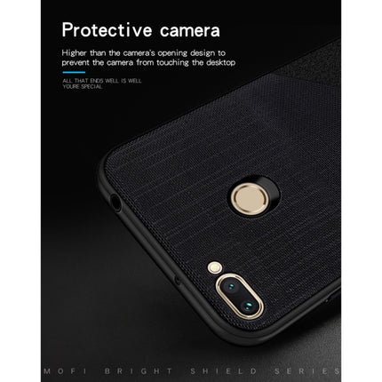 MOFI Shockproof TPU + PC + Cloth Pasted Case for Xiaomi Redmi 6 (Black)-garmade.com