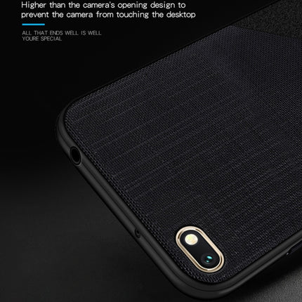 MOFI Shockproof TPU + PC + Cloth Pasted Case for Xiaomi Redmi 6A (Black)-garmade.com