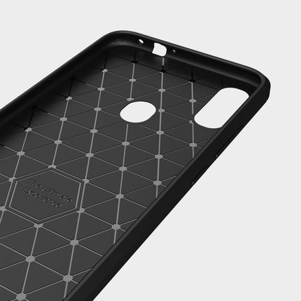 Brushed Texture Carbon Fiber TPU Case for Xiaomi Redmi Note 7 / Redmi Note 7 Pro(Navy Blue)-garmade.com