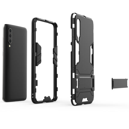 Shockproof PC + TPU Case for Xiaomi Mi 9, with Holder(Black)-garmade.com