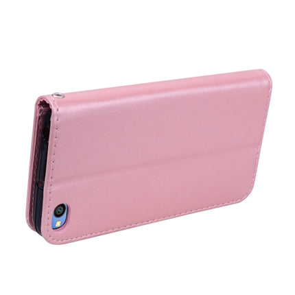 Rose Embossed Horizontal Flip PU Leather Case for Xiaomi Redmi Go, with Holder & Card Slots & Wallet(Rose Gold)-garmade.com