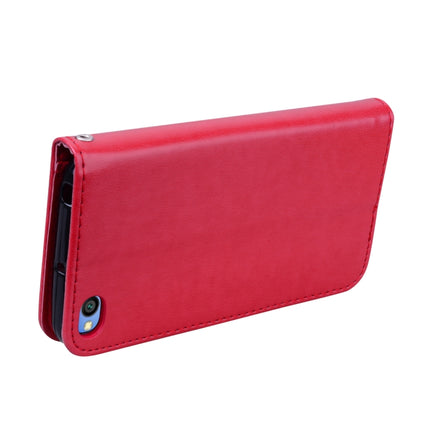 Rose Embossed Horizontal Flip PU Leather Case for Xiaomi Redmi Go, with Holder & Card Slots & Wallet(Red)-garmade.com