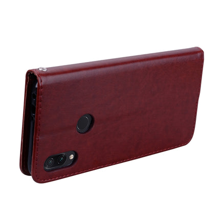 Rose Embossed Horizontal Flip PU Leather Case for Xiaomi Redmi Note 7, with Holder & Card Slots & Wallet(Brown)-garmade.com