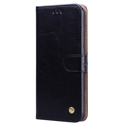 Business Style Oil Wax Texture Horizontal Flip Leather Case for Xiaomi Redmi Note7, with Holder & Card Slots & Wallet(Black)-garmade.com