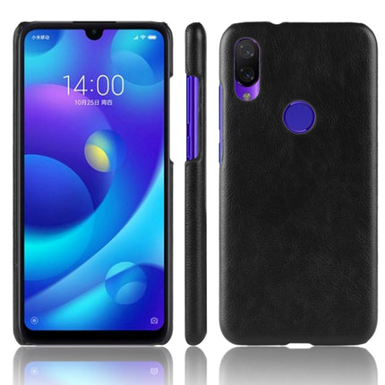 Shockproof Litchi Texture PC + PU Case for Xiaomi Redmi Note 7 (Black)-garmade.com