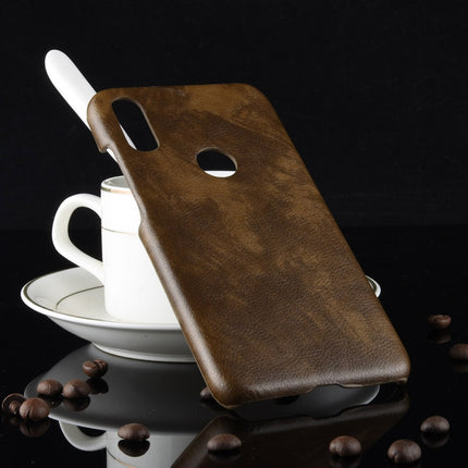 Shockproof Litchi Texture PC + PU Case for Xiaomi Redmi Note 7 (Brown)-garmade.com