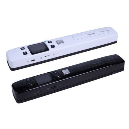 iScan02 Double Roller Mobile Document Portable Handheld Scanner with LED Display, Support 1050DPI / 600DPI / 300DPI / PDF / JPG / TF(White)-garmade.com