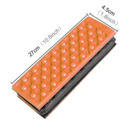 2 PCS Portable Folding Mobile Cellular Massage Cushion Outdoors Damp Proof Picnic Seat Mats EVA Pad(Orange)-garmade.com