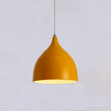 YWXLight Restaurant Chandelier Simple Modern Single-head Dining Table Lamp Fashion Aisle Living Room Bar (Yellow)-garmade.com