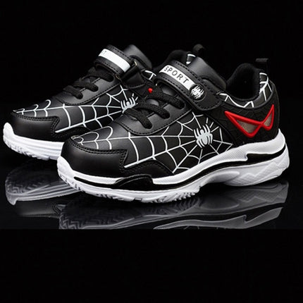 Children Sport Fashion Travel Casual Running Shoes (Color:Black Size:26)-garmade.com