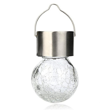 YWXLight RGB Color Outdoor Hanging Decoration Shiny Crystal Gaze Ball Lamp with Solar Panel-garmade.com