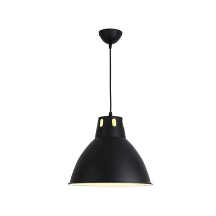 Simple Modern Aluminum Industrial and Mining Engineering Fresh Fruit Market Chandelier without Light Source (Black)-garmade.com