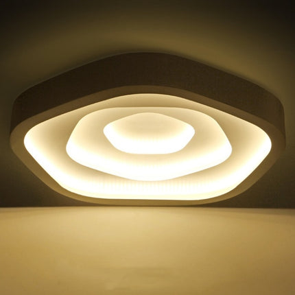 Modern Minimalist Warm Living Room Master Bedroom LED Ceiling Lamp, Three-color Segmentation, Diameter: 630mm-garmade.com