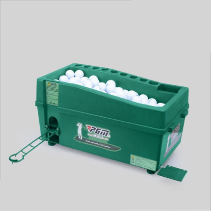 PGM Indoor Golf Multi-function Large Capacity Automatic Ball Machine with Club Rack (Green)-garmade.com