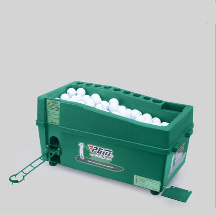 PGM Indoor Golf Multi-function Large Capacity Automatic Ball Machine with Club Rack (Green)-garmade.com