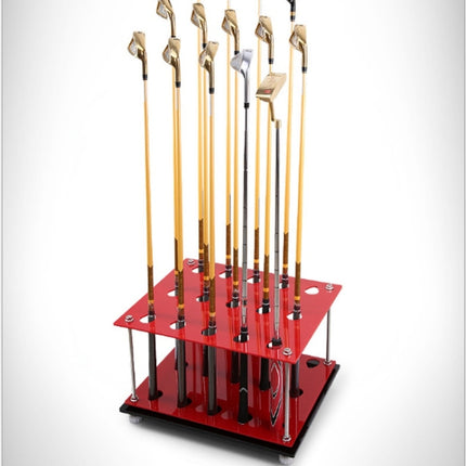 PGM Golf Driving Range Supplies 15 Holes Double-layer Cue Rack-garmade.com