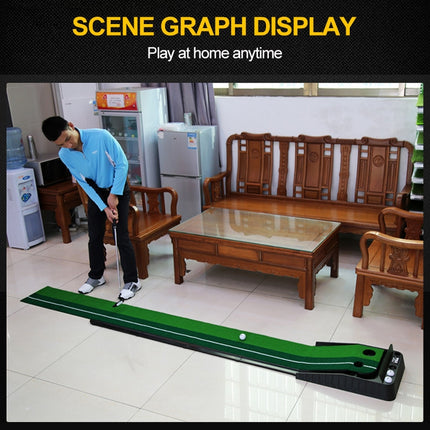 PGM 2.5m Golf Indoor Swing Grip Putting Trainer Practice Pace with Automatic Return Fairways-garmade.com