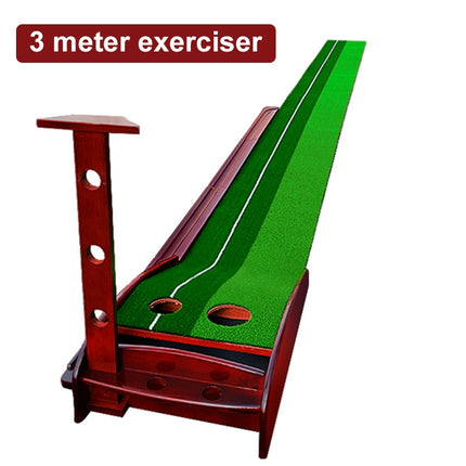 PGM 3m Golf Solid Wood Putter Trainer Practice Set Training Mat-garmade.com