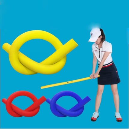 PGM Multi-function Golf Practice Soft Swing Stick Light-weight Flexibility Training Aids Tool, Size: 80 x 3cm (Yellow)-garmade.com