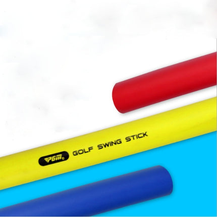 PGM Multi-function Golf Practice Soft Swing Stick Light-weight Flexibility Training Aids Tool, Size: 80 x 3cm (Yellow)-garmade.com