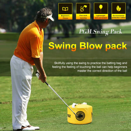 PGM Multi-Function Golf Power Impact Waterproof Practice Training Smash Hit Strike Bag Trainer Exercise Package, Size: 26 x 44cm-garmade.com