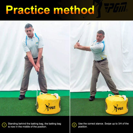 PGM Multi-Function Golf Power Impact Waterproof Practice Training Smash Hit Strike Bag Trainer Exercise Package, Size: 26 x 44cm-garmade.com