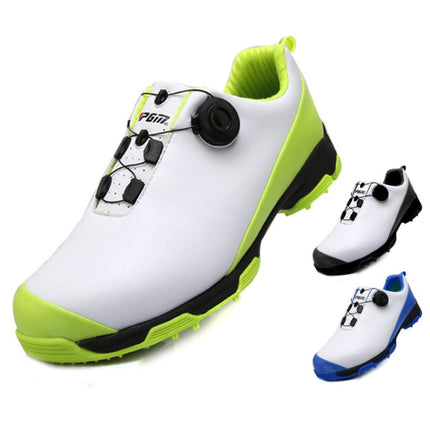 PGM Golf Waterproof Rotary Buckle Shoe Sneakers for Men (Color:Blue Size:41)-garmade.com