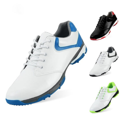 PGM Golf Waterproof Anti-slip Microfiber Leather Nail Shoes Sneakers for Men (Color:Green Size:41)-garmade.com