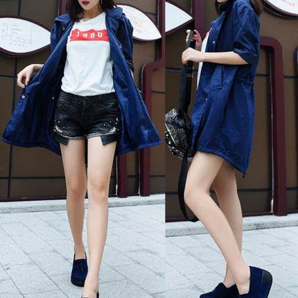 Wedge Muffin Bottom Tassel Suede Casual Shoes for Women (Color:Blue Size:35)-garmade.com